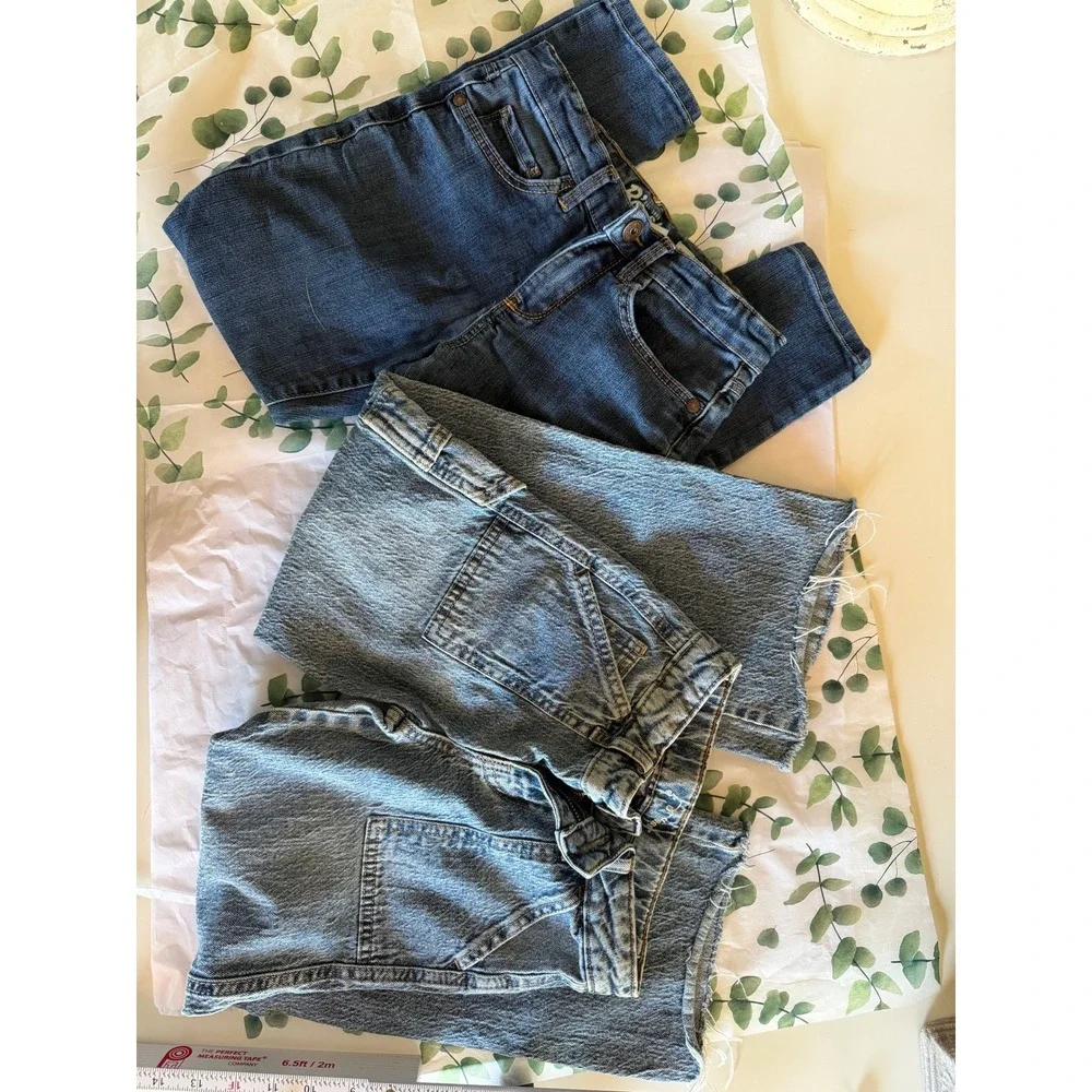 Kids Art Class Wide Leg Carpenter & OshKosh B'Gosh Slim Jeans Bundle Blue Size 7